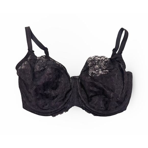 Panache Other - Panache Black Lace Full Coverage Un-padded Bra UK/US 30G